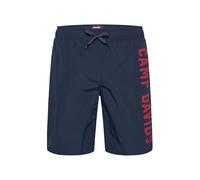 Camp David Herren Lange Badeshorts mit Logo Design Blue Navy, XL