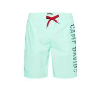Camp David Herren Lange Badeshorts mit Logo Design Sea Mint, M