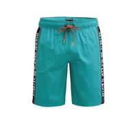 Camp David Herren Lange Badeshorts mit Logo-Tapes Island Green, XXXL