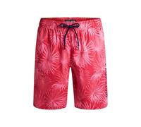 Badeshorts CAMP DAVID, Herren, Gr. M, Normalgrößen, rosa (flight rot), Elasthan, Polyamid, Polyester, bedruckt, Badehosen Badeshorts, mit Einschubtaschen & einer Gesäßtasche (13565826-M) flight rot
