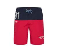 Camp David Herren Lange Beachshorts mit Colour-Blocking Nautical Red, XL