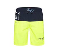 Camp David Herren Lange Beachshorts mit Colour-Blocking Neon Lime, XL