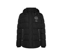 Winterjacke CAMP DAVID, Herren, Gr. XXL, schwarz, Material: 100% Polyester, Futter: 100% Polyester, Füllung: 100% Polyester, bedruckt, bestickt, regular fit lang, eingesetzt Rippbündchen, Jacken Winte