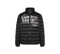 Camp David Herren Leichte Steppjacke mit Logo Print Black, 4xl