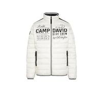 Camp David Herren Leichte Steppjacke mit Logo Prints und Tapes Kitt, Xxxl