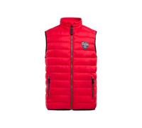 Steppweste CAMP DAVID, Herren, Gr. 4XL, rot (summer rot), Material: 100% Polyester, Futter: 100% Polyester, Füllung: 100% Polyester, bedruckt, regular fit normal, Westen, mit elastischem Saumabschluss