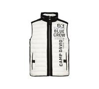 Steppweste CAMP DAVID, Herren, Gr. 4XL, grau (kitt), Material Vorderteil+ Rückenteil: 100% Polyester, Material Seitenteil+ Passe: 94% Polyester, 6% Elasthan, Futter: 100% Polyester, Füllung: 100% Poly