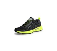 Camp David Herren Leichter Sneaker im Knit-Design mit Logo Artwork Neon Lime, 45