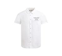 Kurzarmhemd CAMP DAVID, Herren, Gr. 3XL, Normalgrößen, weiß, Web, Material: 100% Leinen, bedruckt, regular fit normal, Umschlagsaum, Hemden, mit Kentkragen (44440838-XXXL) weiß