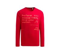 Camp David Herren Longsleeve mit Folienprint Bright Red, L