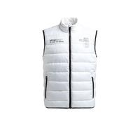 Steppweste CAMP DAVID, Herren, Gr. L, weiß, Material Vorderteil: 100% Polyester, Material Rückenteil: 97% Polyester, 3% Elasthan, Futter: 100% Polyester, Füllung: 100% Polyester, bedruckt, regular fit
