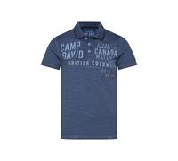 Camp David Herren Poloshirt mit Label-Applikationen Dark Teal, XL
