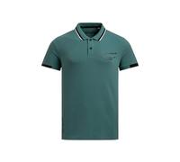 Poloshirt CAMP DAVID, Damen, Gr. 3XL, petrol grün, Piqué, Material: 95% Baumwolle, 5% Elasthan, bedruckt, figurbetont normal, hoch geschlossener Ausschnitt, eingesetzt Rippbündchen, Shirts, mit Baumwo