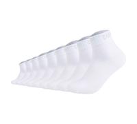 CAMP DAVID Herren Quartersocken, 9er Pack - Action-Mesh Cotton Quarter 9P, Logo 43-46 Weiß