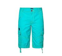 Camp David Herren Skater Bermuda mit tonigen Canvas-Details Sea Aqua L