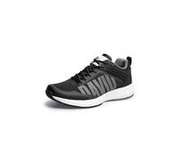 Camp David Herren Sneaker im Jacquard-Strick mit Rubber Logo Black, 44