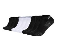 CAMP DAVID Herren Sneakersocken, 9er Pack - Action-Mesh Cotton Sneaker 9P, Logo 43-46 2xSchwarz/Weiß