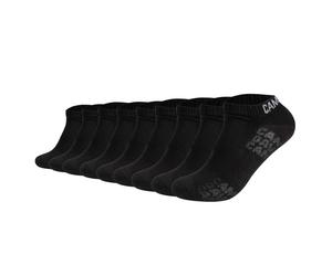 CAMP DAVID Herren Sneakersocken, 9er Pack - Action-Mesh Cotton Sneaker 9P, Logo Schwarz 43-46