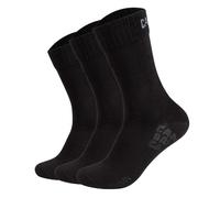 CAMP DAVID Herren Socken, 3er Pack - Action-Mesh Socks 3P, Logo, Baumwoll-Mix Schwarz 43-46