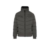 Camp David Herren Steppblouson mit Doppelkragen und Logo-Tapes Dark Anthra, L