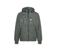 Camp David Herren Steppjacke im Materialmix mit abtrennbarer Kapuze Khale Green, L