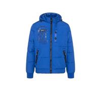 Camp David Herren Steppjacke im Materialmix mit abtrennbarer Kapuze Ocean Blue XXXL
