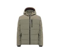 Camp David Herren Steppjacke im Materialmix mit Kapuze Vintage Khaki, 4xl