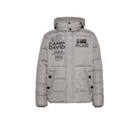 Winterjacke CAMP DAVID, Herren, Gr. XXL, grau, Material: 100% Polyamid, Futter: 100% Polyester, Füllung: 100% Polyester, bedruckt, bestickt, regular fit normal, eingesetzt Windstopperbündchen, Jacken,