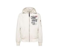 Camp David Herren Stone Washed Blouson mit Kapuze und Artworks Kitt L