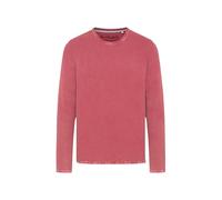 Camp David Herren Strukturierter Pullover Stone Washed Brick Red, XXL