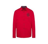 Langarmhemd CAMP DAVID, Herren, Gr. 4XL, Normalgrößen, rot (rising rot), Web, Material: 100% Baumwolle, bedruckt, bestickt, figurbetont normal, 1-Knopf-Manschette, Hemden, aus Baumwolle (98177229-4XL)