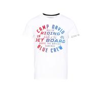 Camp David Herren T-Shirt mit Gradient Puffprint Opticwhite (DE/NL/SE/PL, Alphanumerisch, XXL, Regular, Regular, opticwhite)