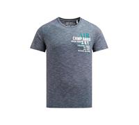 Rundhalsshirt CAMP DAVID, Herren, Gr. L, blau, Material: 100% Baumwolle, bedruckt, casual, regular fit normal, Kurzarm eingesetzt gerader Abschluss, Shirts, mit Kontrastnähten (27703044-L) blau