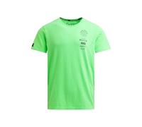 Camp David Herren T-Shirt Rundhals mit kleinen Folienprints Tech Green, M