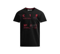 Rundhalsshirt CAMP DAVID, Jungen, Gr. L, schwarz, Single Jersey, Material: 95% Baumwolle, 5% Elasthan, bedruckt, regular fit normal, Rundhals, eingesetzt gerader Abschluss, Shirts Rundhalsshirt, mit r
