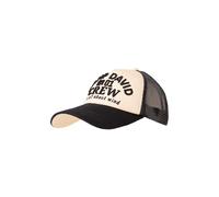 Camp David Herren Trucker Cap mit 3D-Logo-Stickerei Ecru
