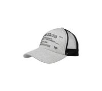 Trucker Cap CAMP DAVID, Herren, grau (dunkelgraumelange), Baumwollmischung, bedruckt, Caps, mit Netzeinsatz hinten (62073421-0) dunkelgraumelange