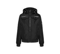 Camp David Herren Wattierter Blouson im Worker-Stil mit Kapuze Black, Xxxl