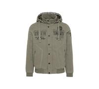 Winterjacke CAMP DAVID, Herren, Gr. M, vintage khaki, Material: 70% Baumwolle, 30% Polyamid, Futter: 100% Polyester, Wattierung: 100% Polyester, bedruckt, bestickt, regular fit normal, eingesetzt Ripp