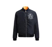 Wendejacke CAMP DAVID, Herren, Gr. 4XL, blau navy, sunrise neon, Web, Material Außenseite: 100% Polyester, Material Innenseite: 100% Polyamid, Wattierung: 100% Polyester, bedruckt, bestickt, regular f