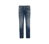 Camp David NI:CO Herren Jeans Regular Fit Stretch Dark Used Vintage | gerades Bein, mittlere Leibhöhe, Five-Pocket & Zip-Fly, farbige Steppnähte, 3D-Knitter und Moustache-Effekte 29 32