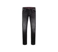 Regular-fit-Jeans CAMP DAVID Gr. 33, Länge 36, schwarz Herren Jeans Regular Fit mit Bleaching-Effekten (16851324-33)