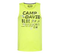 Camp David Herren Muskelshirt mit Print und Rubber-Details Electric Yellow, XXL