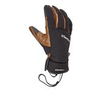 CAMP G Hot Wool Braun-Schwarz - Merino Warmer robuster Merino Winterhandschuh, Größe M - Farbe Black - Brown