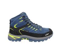 Wanderschuh CMP "KIDS RIGEL 2.0 MID WP TREKKING SHOES", Kinder, Gr. 40, blau (infinity, acido), Leder, Schuhe Wanderschuh, wasserdicht (84786453-40) infinity, acido