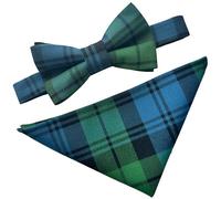 Campbell Set mit Fliege und Einstecktuch, Schottenkaro, Schottenkaro