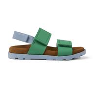 CAMPER Brutus Sandal - Klettverschluss für Mädchen - Grün,Blau, Größe 30, Glattleder