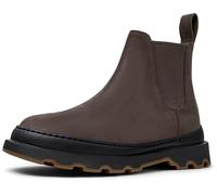 Camper Damen Stiefeletten Brutus+ K400818 Chelsea-Bootie Veloursleder Dunkelbraun Größe 41