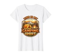 Camper Camp Lover Outdoor Nature Forest Das ist Mein Camping Preisgünstiges Grafik-T-Shirt, Damen, Weiß, L