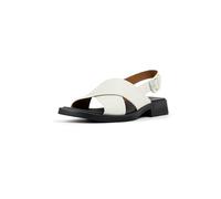 Camper Damen Modisch X-Strap Sandal, Weiß Natur 004, 37 EU